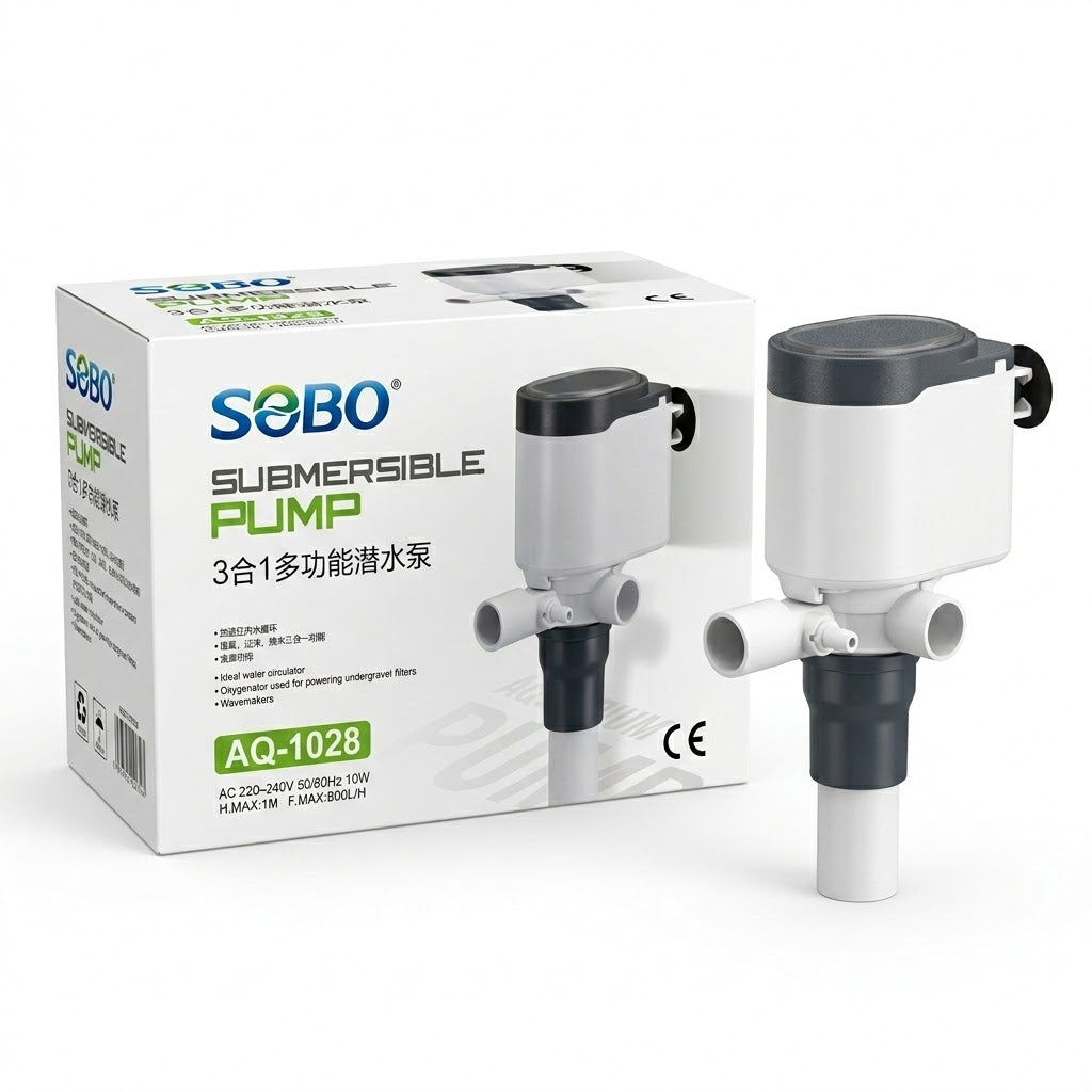 Sobo AQ-1028 Aquarium Submersible Pump & Power Head (10W) – 800 L/H