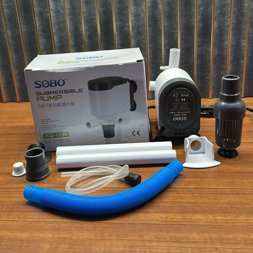 Sobo AQ-1058 Aquarium Submersible Pump & Power Head (30W) – 2200 L/H