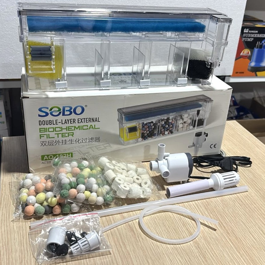 SOBO AQ-182H Double Layer Biochemical Filter 9W, 700 L/H for Aquarium