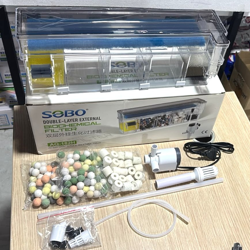 SOBO AQ-182H Double Layer Biochemical Filter 9W, 700 L/H for Aquarium
