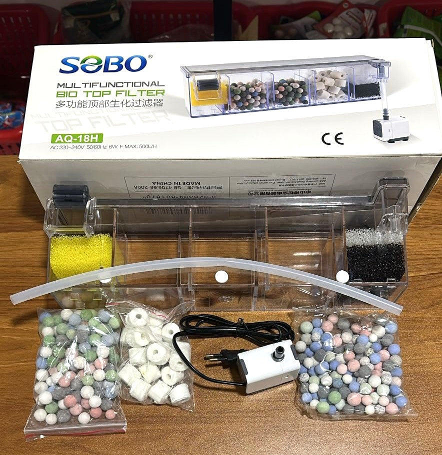 Sobo AQ-18H Multifunctional Bio Top Filter 6 watts 500 L/H