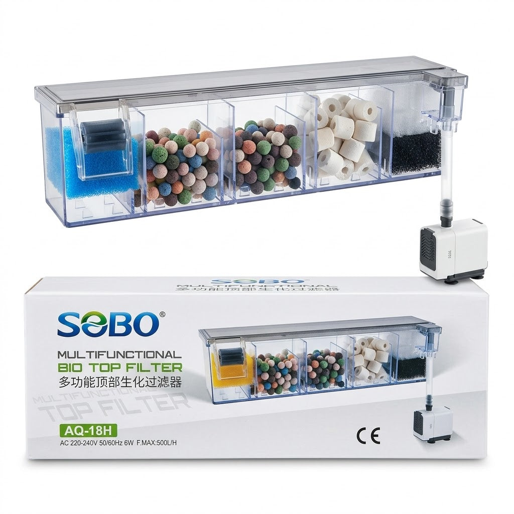 Sobo AQ-18H Multifunctional Bio Top Filter 6 watts 500 L/H