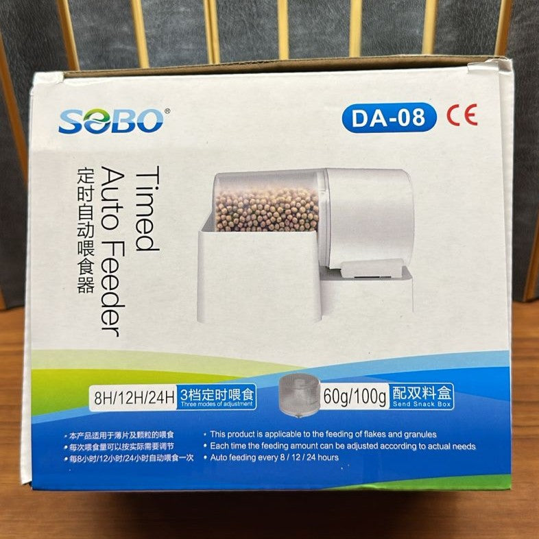 Sobo DA-08 Timed Auto Fish Feeder – 8H/12H/24H Automatic Food Dispenser