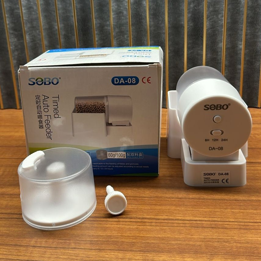 Sobo DA-08 Timed Auto Fish Feeder – 8H/12H/24H Automatic Food Dispenser