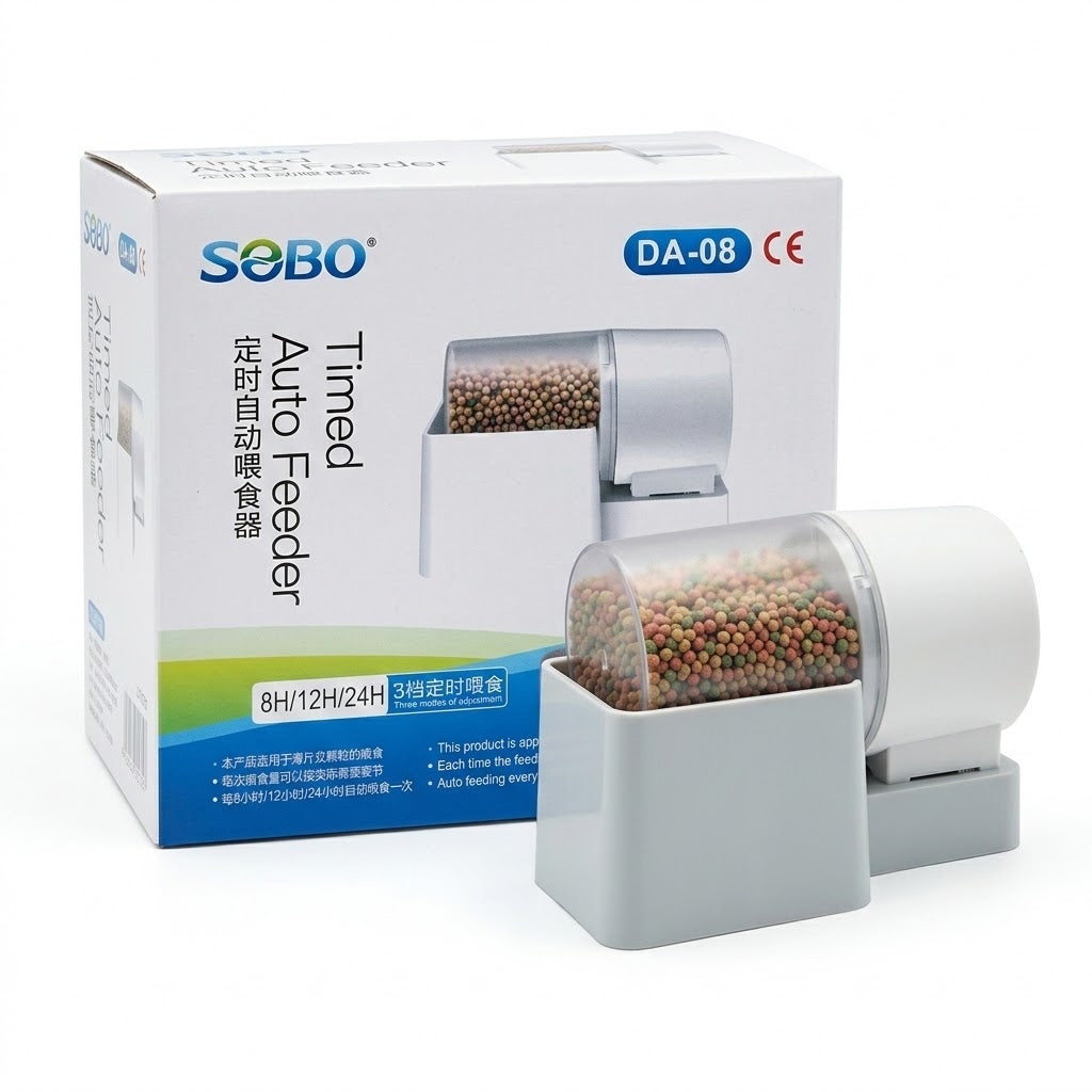 Sobo DA-08 Timed Auto Fish Feeder – 8H/12H/24H Automatic Food Dispenser