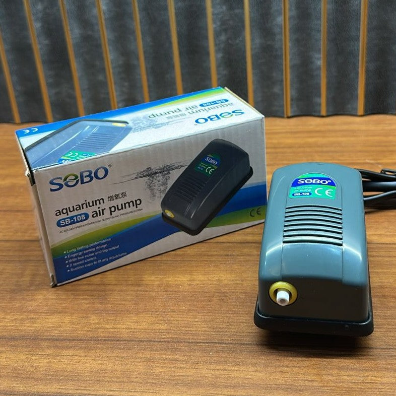 Sobo SB-108 Aquarium Air Pump (2.5W) – Single Outlet