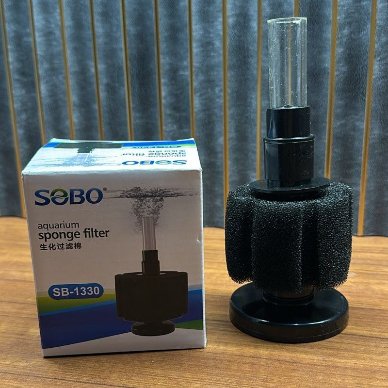 Sobo SB-1330 Aquarium Sponge Filter – Advanced Biochemical Airlift Filter
