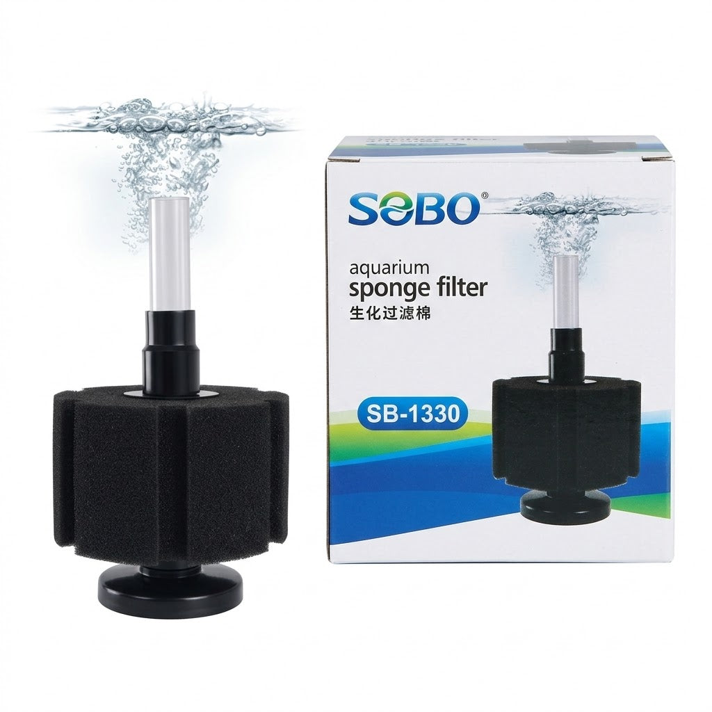 Sobo SB-1330 Aquarium Sponge Filter – Advanced Biochemical Airlift Filter