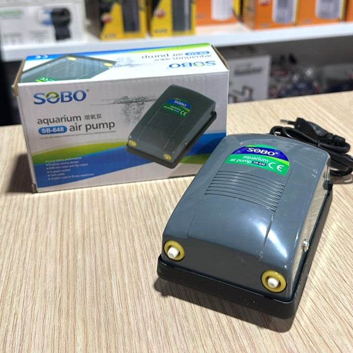 SOBO SB-648 Aquarium Air Pump (5W) – Dual Outlet