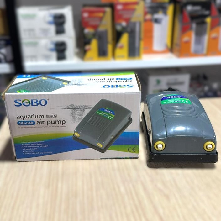 SOBO SB-648 Aquarium Air Pump (5W) – Dual Outlet