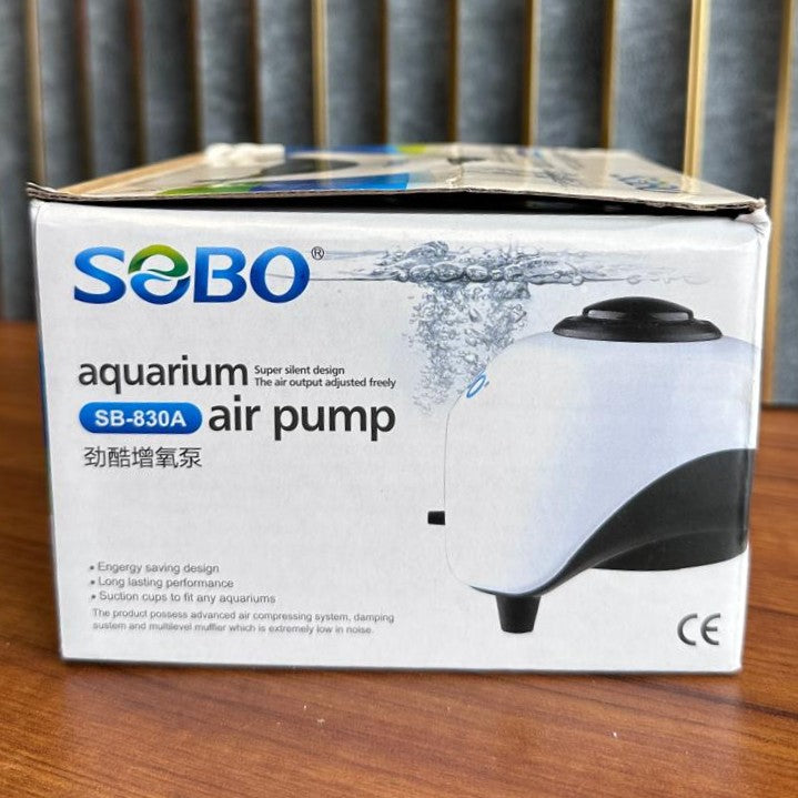 Sobo SB-830A Adjustable Aquarium Air Pump (5W) – Super Silent 6L/Min