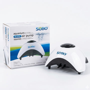Sobo SB-860A Adjustable Aquarium Air Pump (10W) – Dual Outlet Super Silent Oxygenator