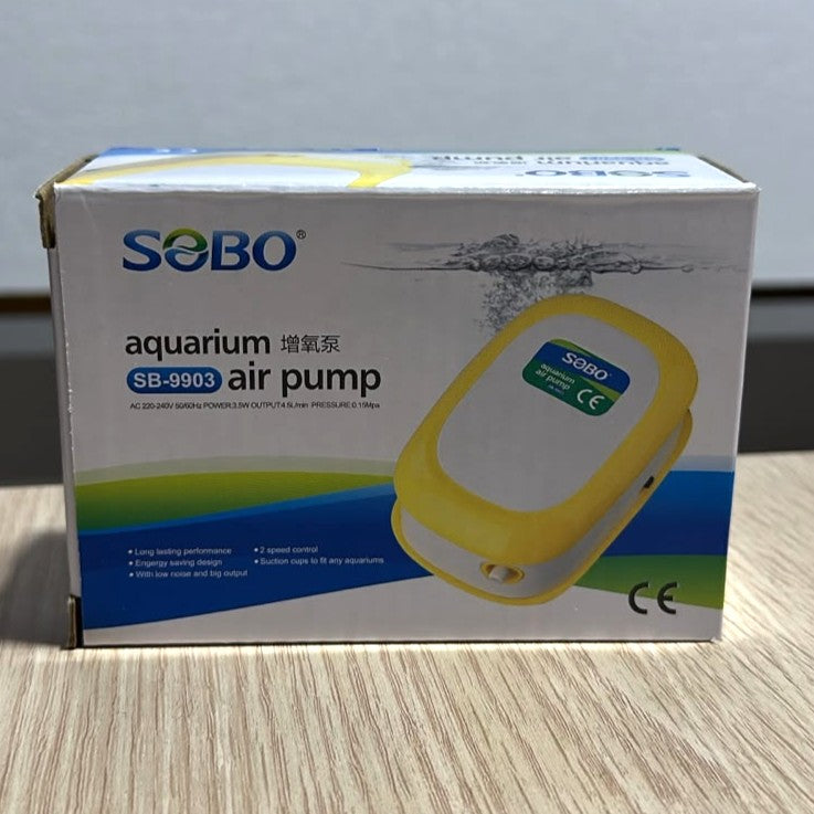 Sobo SB-9903 Aquarium Air Pump (1-Way, 3.5W, 4.5 L/min)
