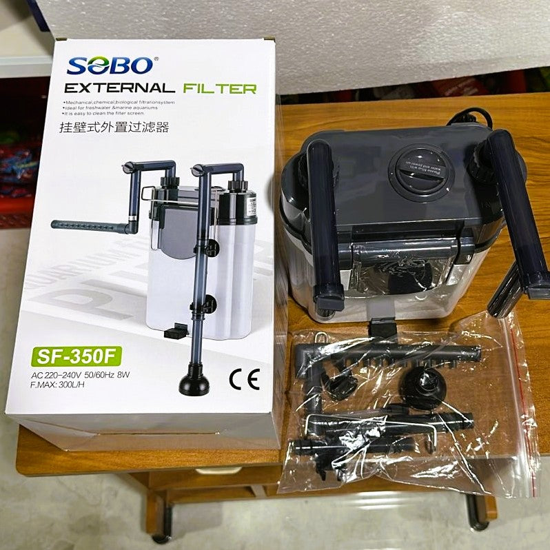 Sobo SF-350F Aquarium External Hang-on Filter 8 Watts300 L/H