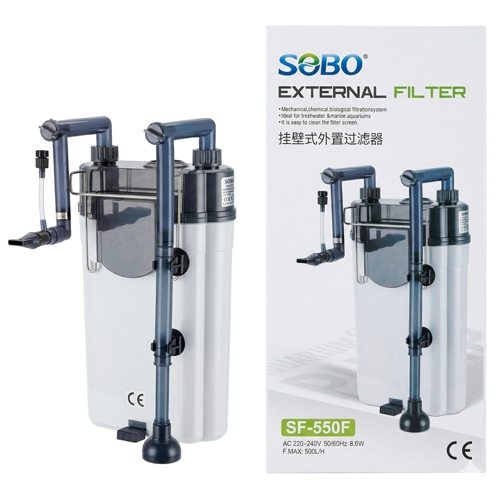 Sobo SF-550F Aquarium External Hang-on Filter 8.6 Watts 500 L/H