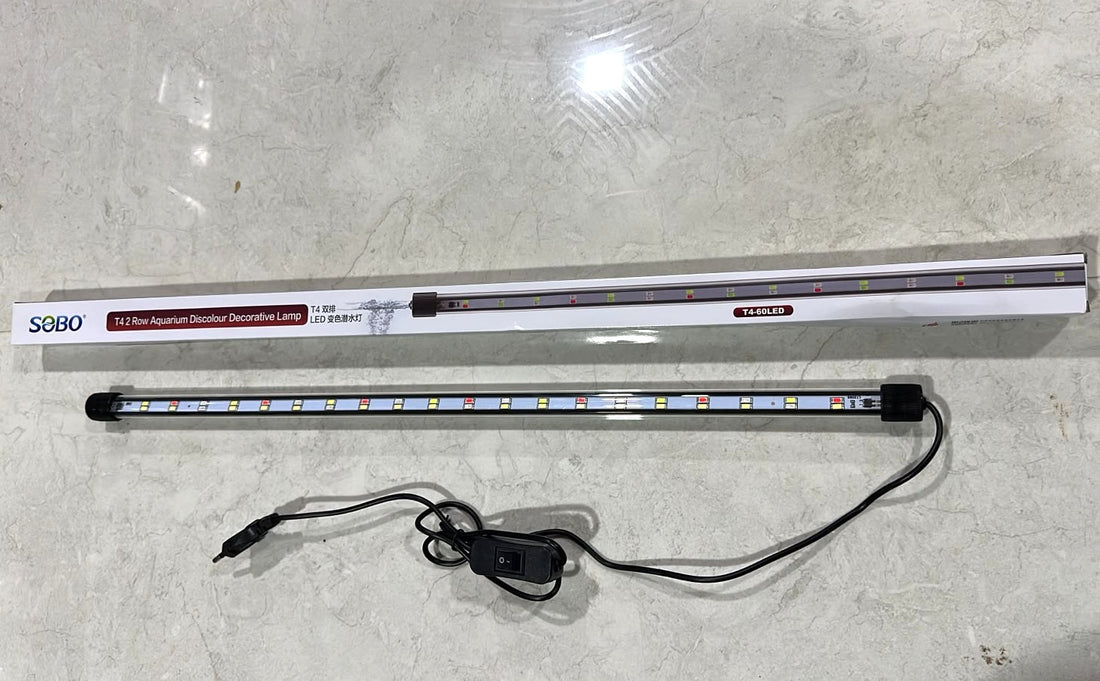 Sobo T4-60 2-Row Color-Changing Aquarium LED Light (60cm, 10W)