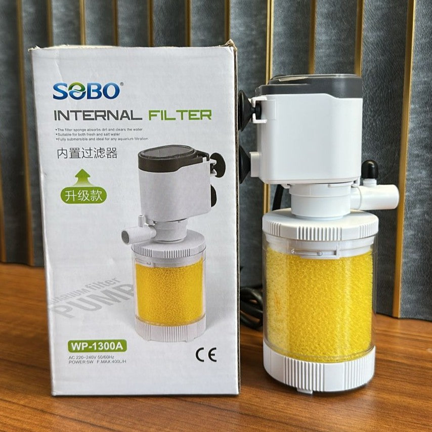 Sobo WP-1300A Upgraded Aquarium Internal Filter (5W) – 400 L/H