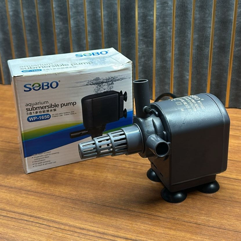 Sobo WP-1650 Aquarium Submersible Pump & Power Head (25W) – 1500 L/H