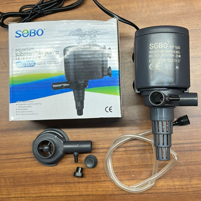 Sobo WP-1650 Aquarium Submersible Pump & Power Head (25W) – 1500 L/H