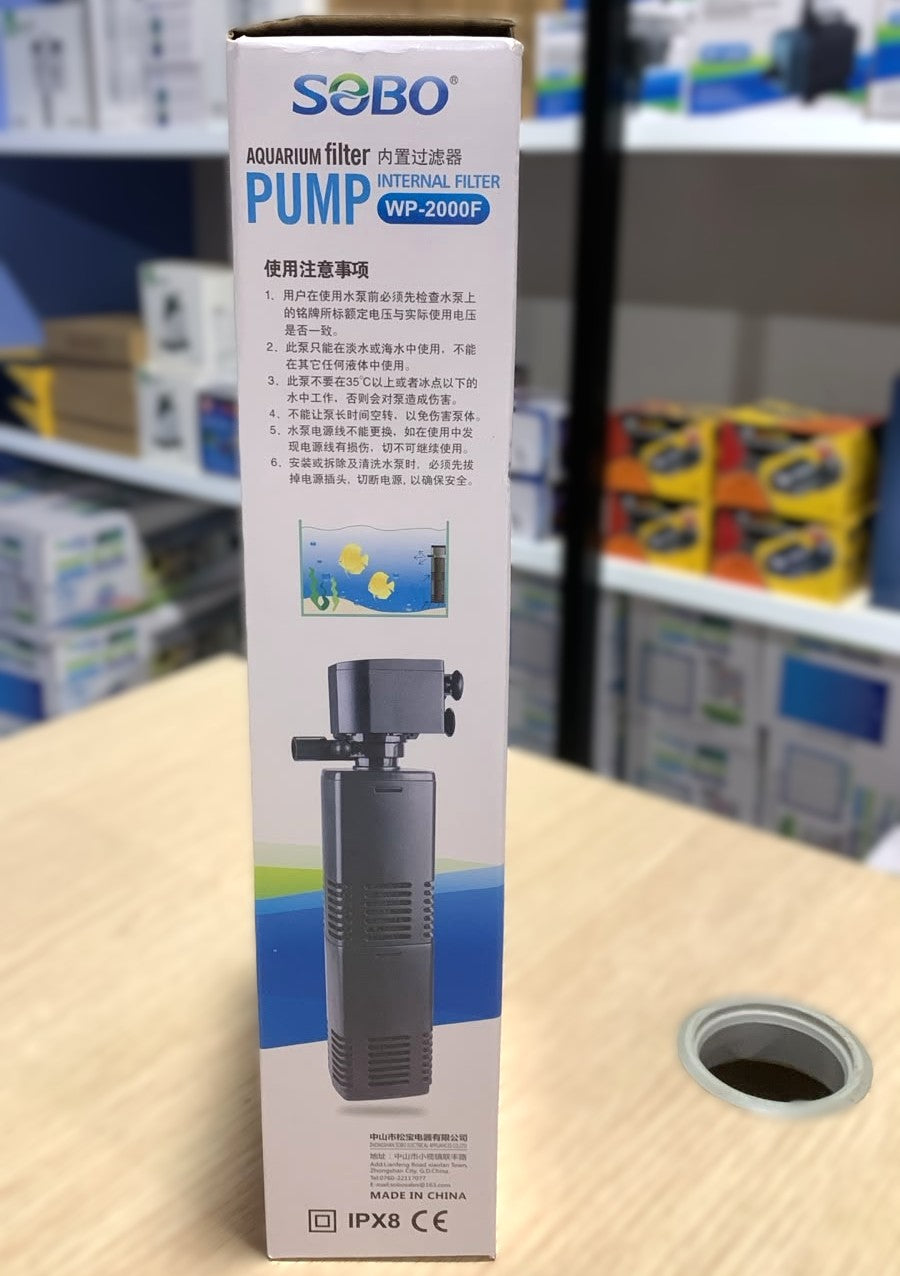 Sobo WP-2000F Aquarium Internal Filter (20W)