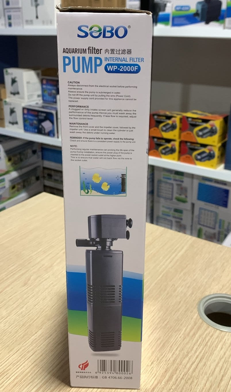 Sobo WP-2000F Aquarium Internal Filter (20W)