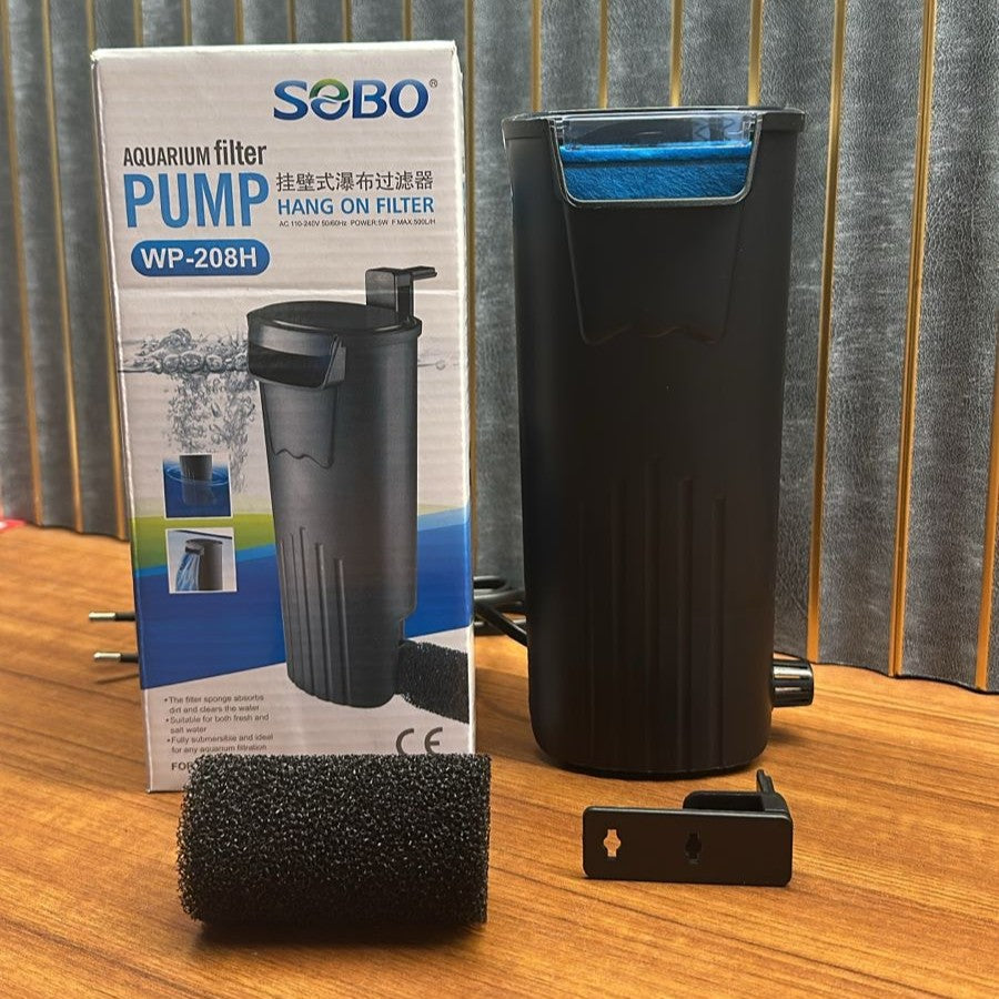 Sobo WP-208H Internal Hang-On Filter (5W) – 500 L/H Submersible Waterfall Pump