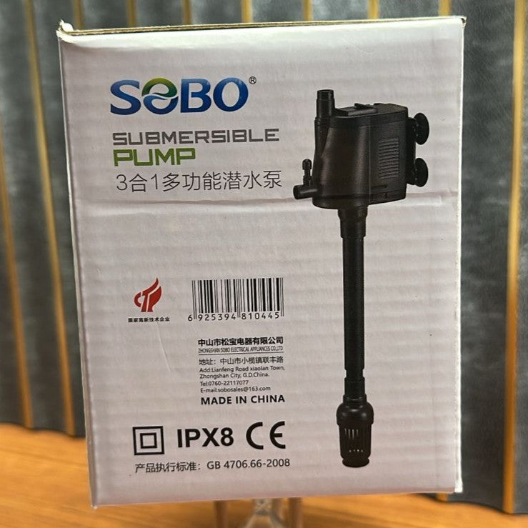 Sobo WP-2990 Aquarium Submersible Pump & Power Head (25W) – 1500 L/H