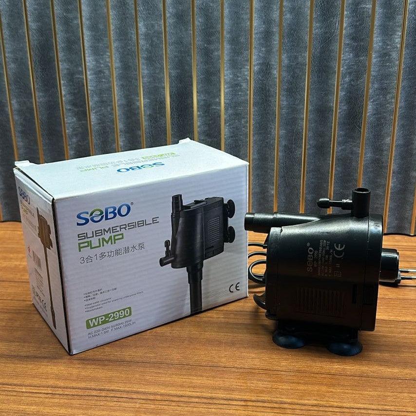 Sobo WP-2990 Aquarium Submersible Pump & Power Head (25W) – 1500 L/H