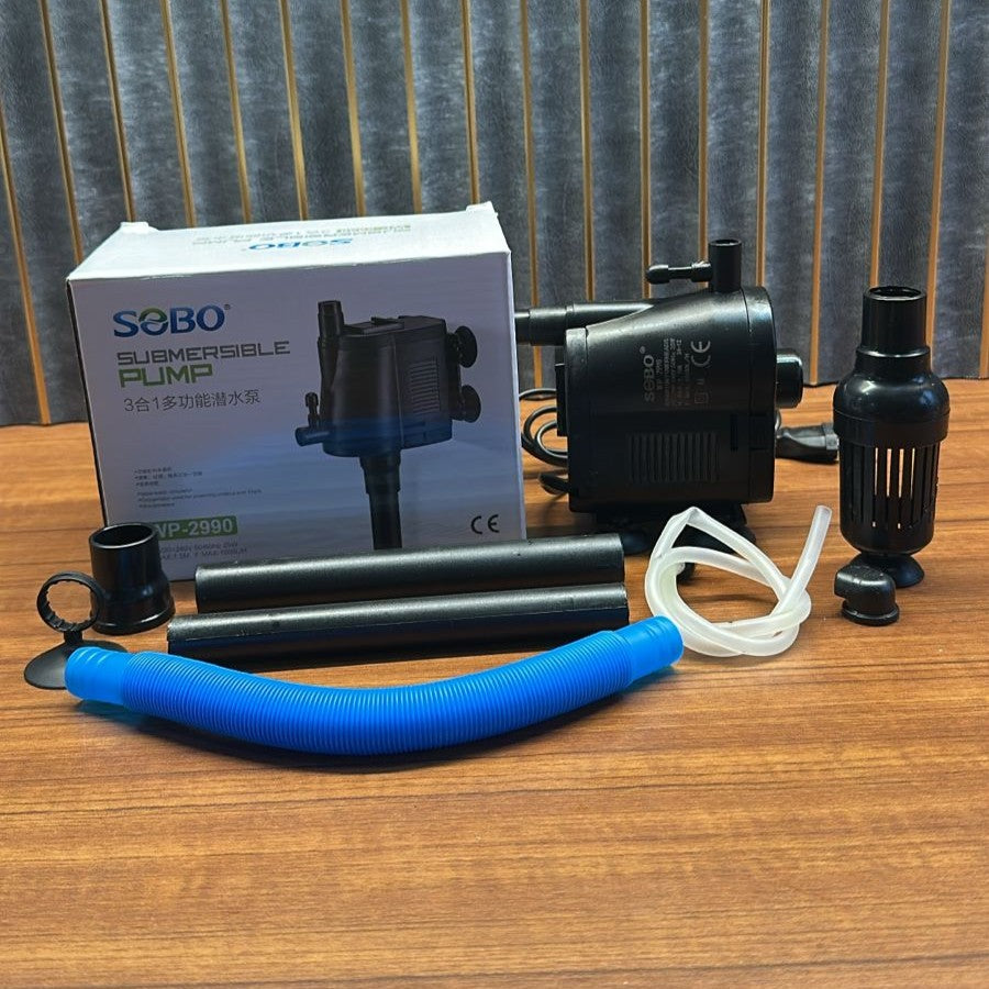 Sobo WP-2990 Aquarium Submersible Pump & Power Head (25W) – 1500 L/H