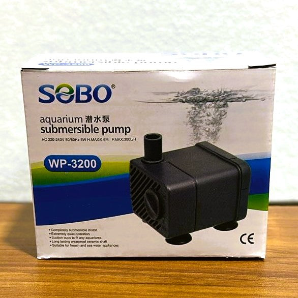 Sobo WP-3200 Aquarium Submersible Pump 5 Watts 300 L/H