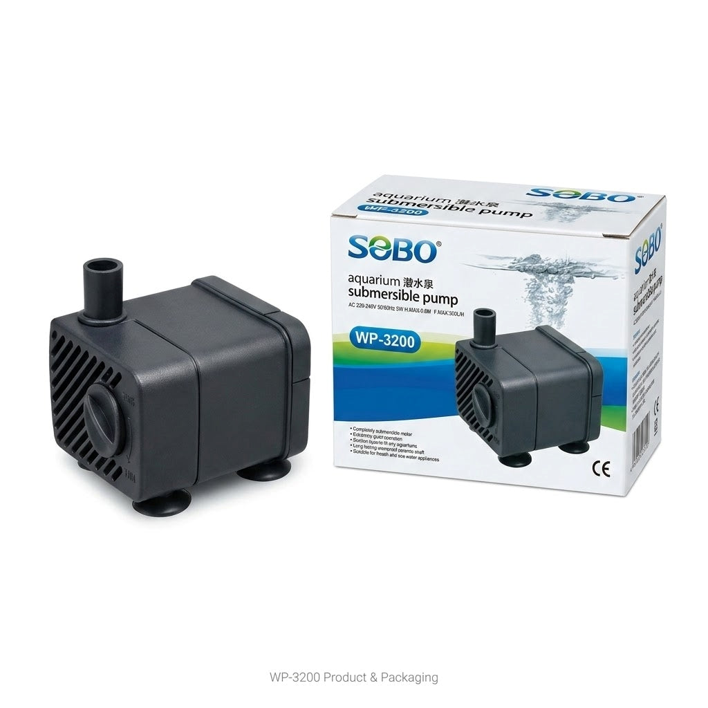 Sobo WP-3200 Aquarium Submersible Pump 5 Watts 300 L/H