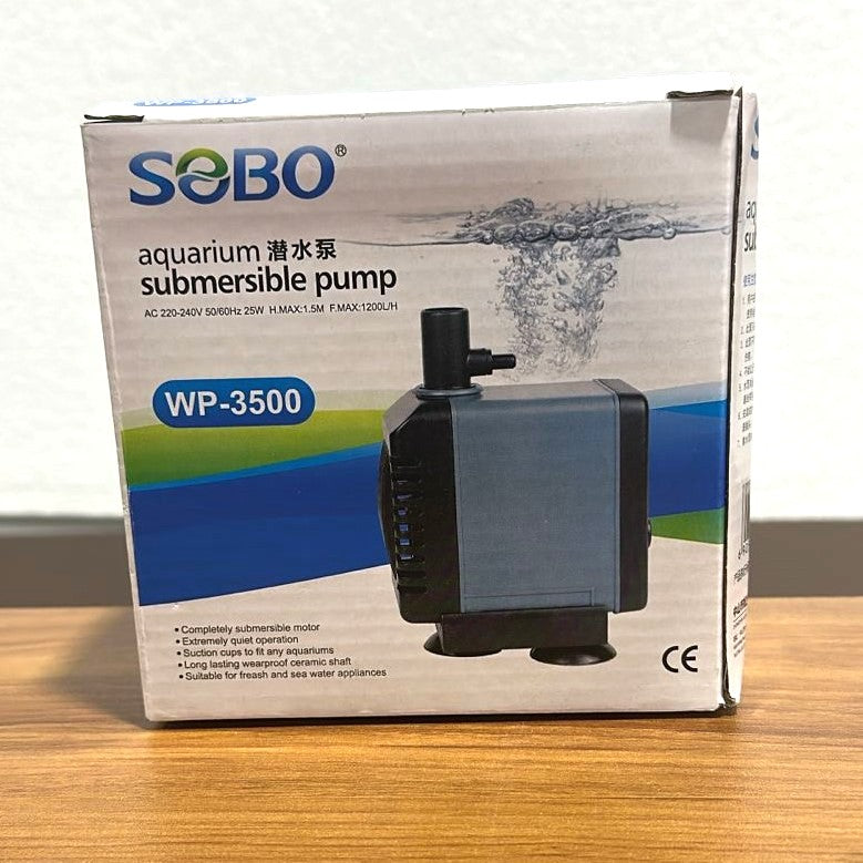 Sobo WP-3500 Submersible Water Pump 25 Watts – 2000 L/H Pump for Aquariums