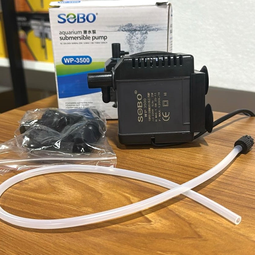 Sobo WP-3500 Submersible Water Pump 25 Watts – 2000 L/H Pump for Aquariums
