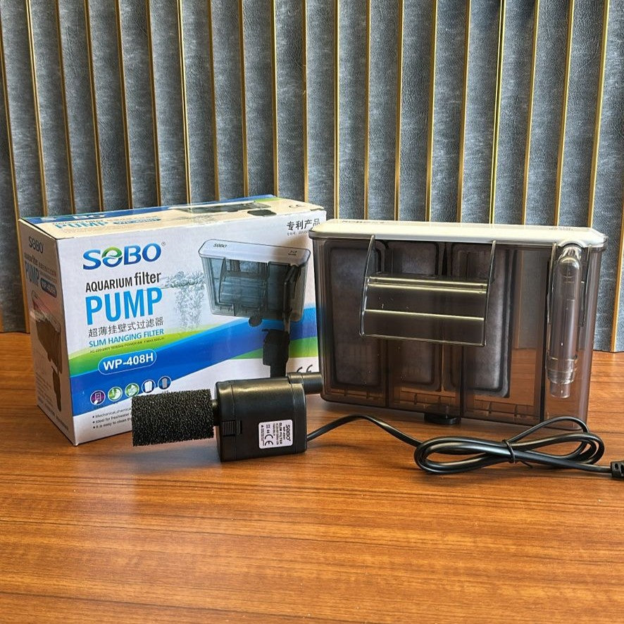 Sobo WP-408H Slim Hang-On Aquarium Filter (6.8W, 680 L/H)
