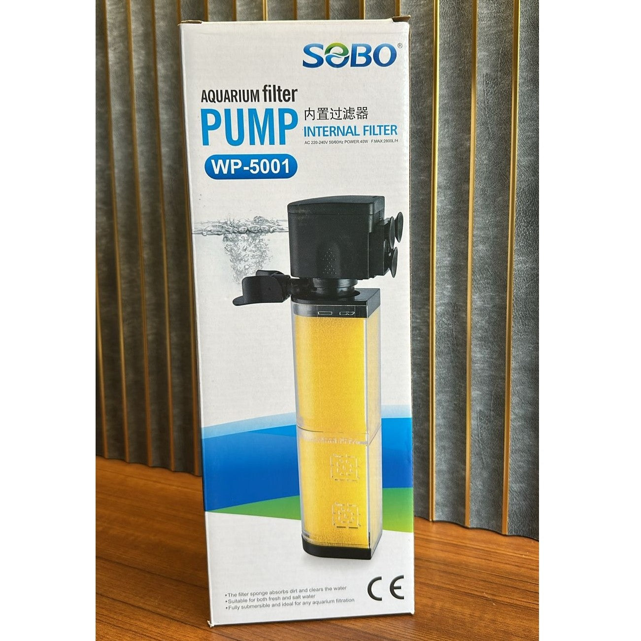 Sobo WP-5001 Aquarium Internal Filter (40W) – 2800 L/H