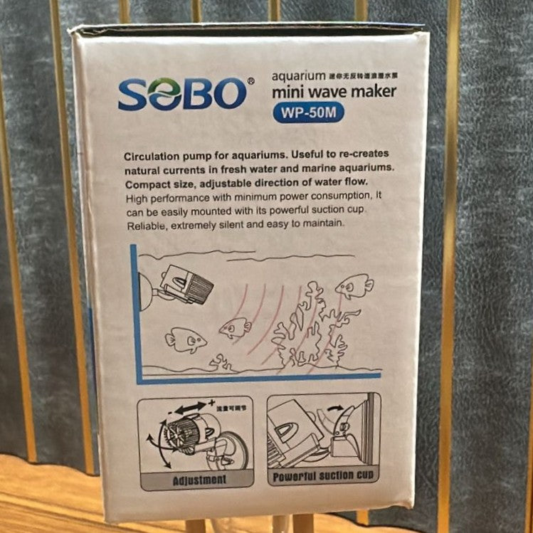 Sobo WP-50M Mini Aquarium Wave Maker (3W) – for Fresh & Marine Tanks
