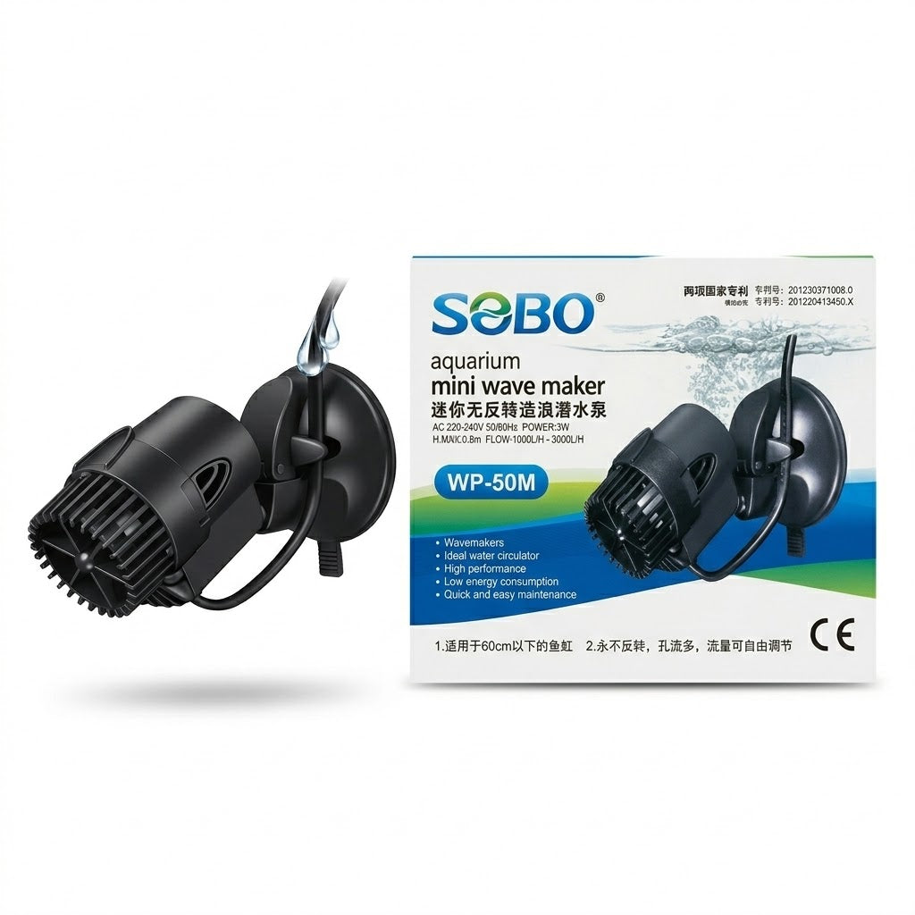 Sobo WP-50M Mini Aquarium Wave Maker (3W) – for Fresh & Marine Tanks