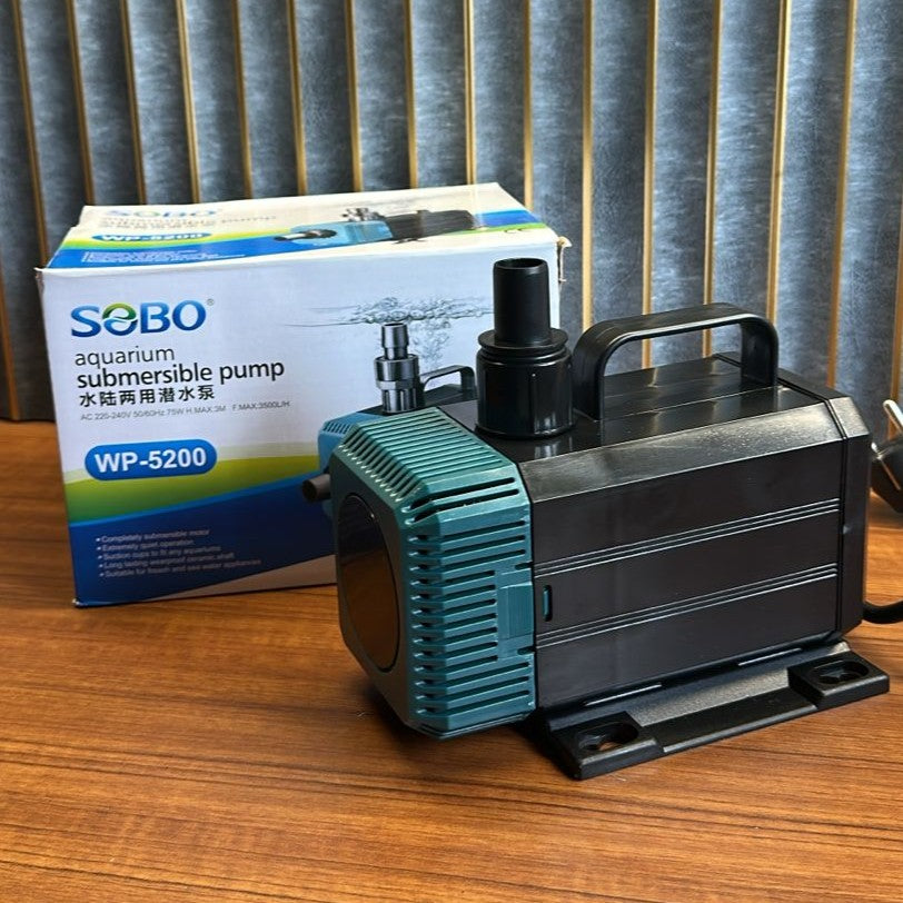 Sobo WP-5200 Submersible Water Pump (75W) – 3500 L/H