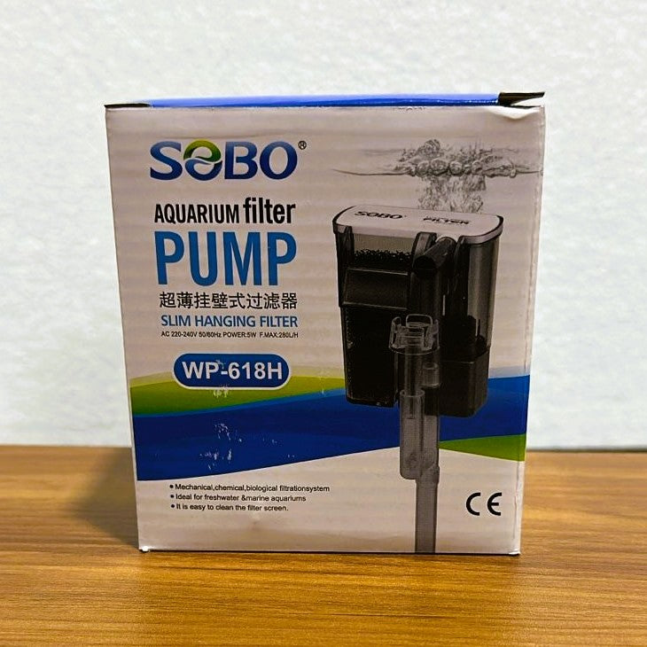 Sobo WP-618H Slim Aquarium Hang-On-Filter (5W) – 280 L/H