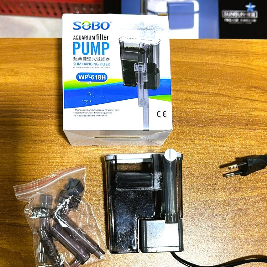 Sobo WP-618H Slim Aquarium Hang-On-Filter (5W) – 280 L/H