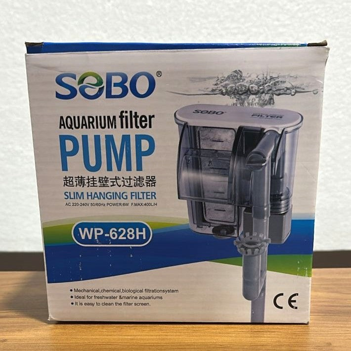 Sobo WP-628H Aquarium Hang-On-Back Filter (6W) – 400 L/H