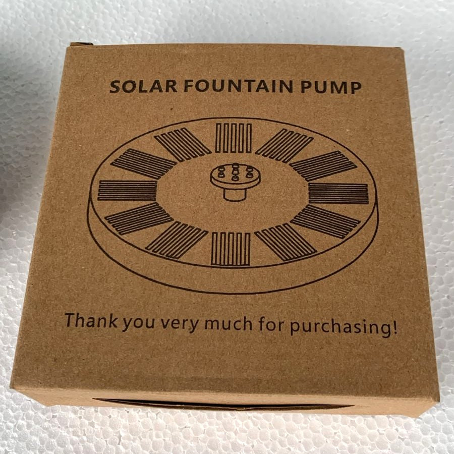 Solar Floating Fountain Pump 13 cm Diameter with 6 Fountain Nozzles - 6