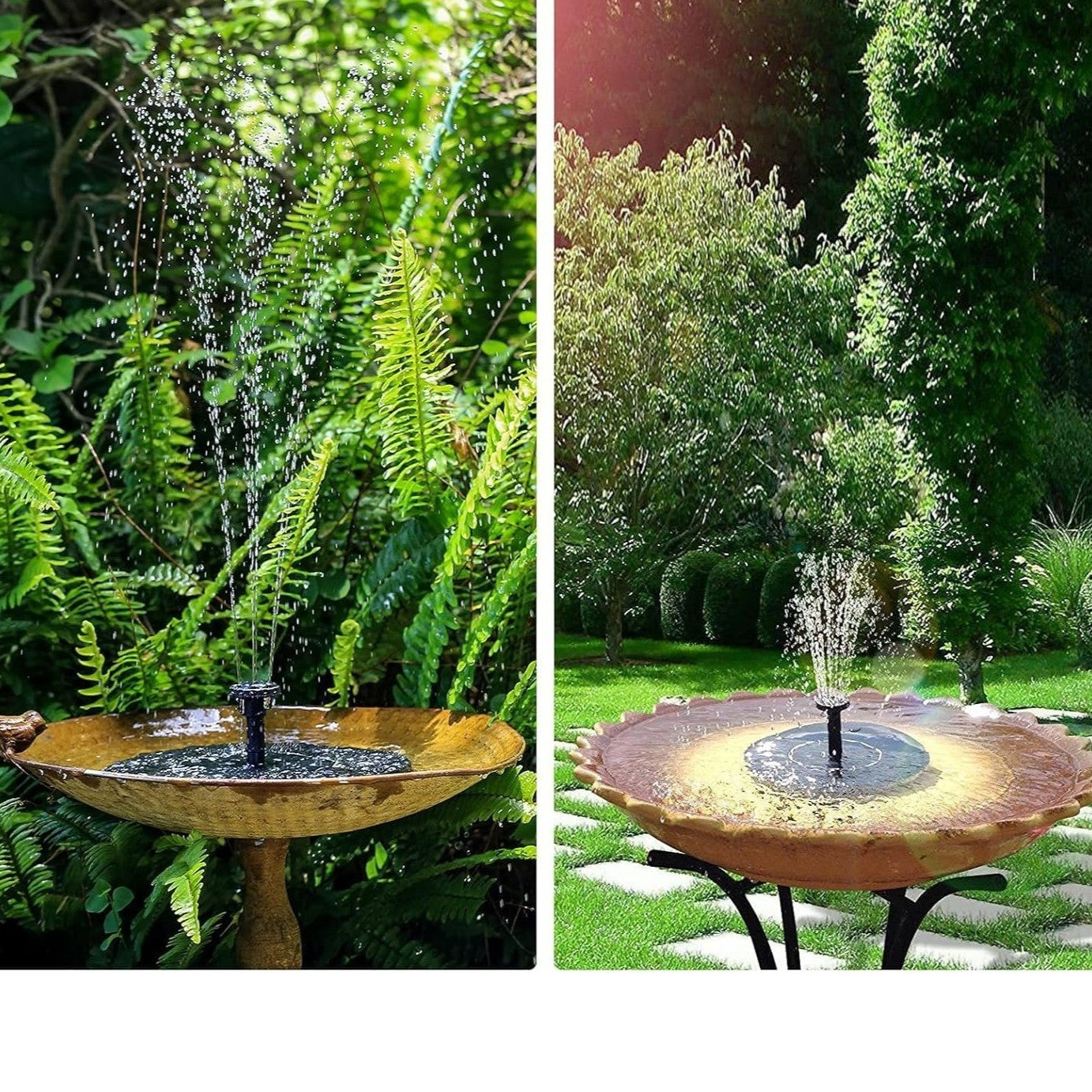 Solar Floating Fountain Pump 13 cm Diameter with 6 Fountain Nozzles - 3