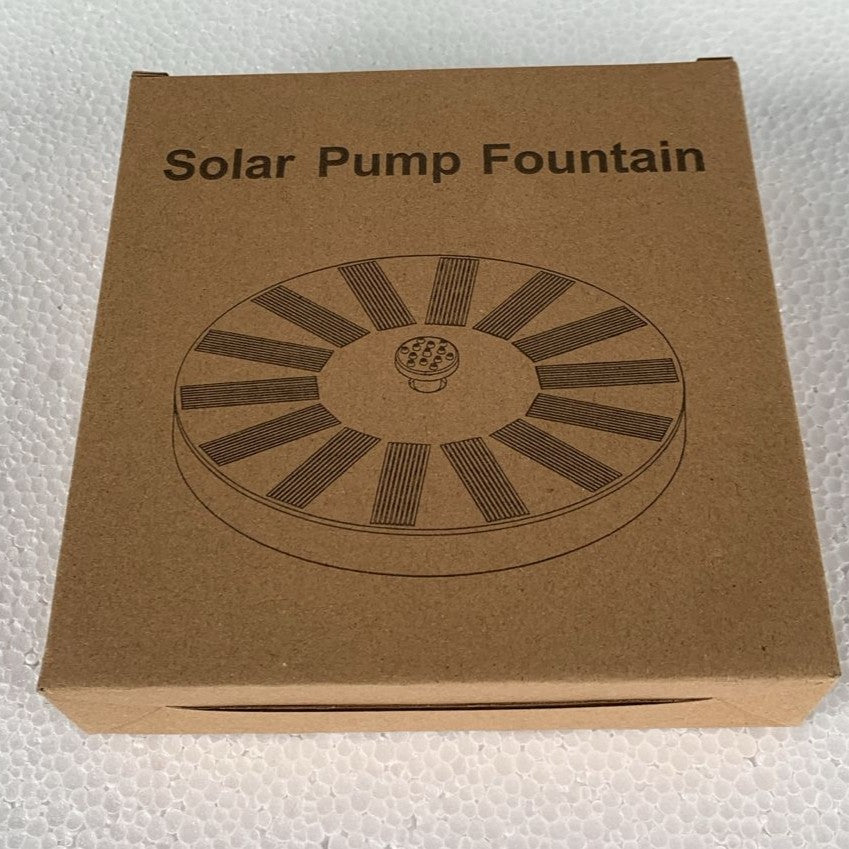 Solar Floating Fountain Pump 16 cm Diameter with 6 Fountain Nozzles - 10
