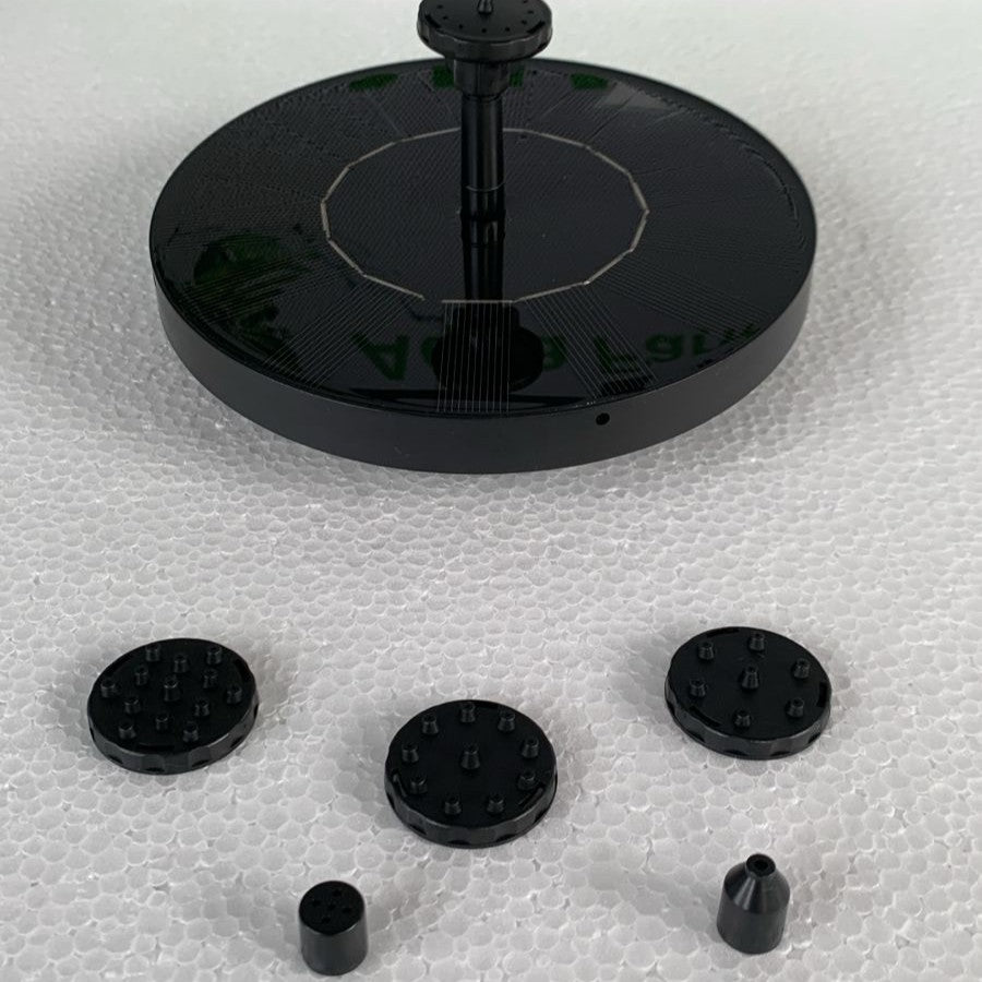 Solar Floating Fountain Pump 16 cm Diameter with 6 Fountain Nozzles - 9