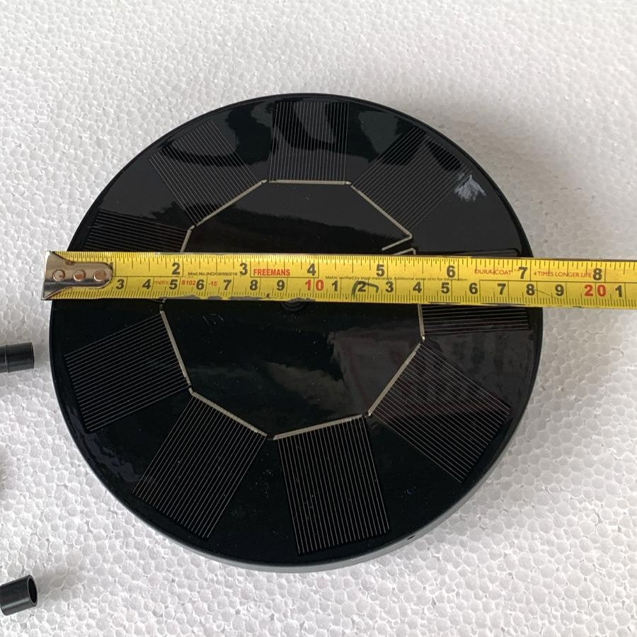 Solar Floating Fountain Pump 18 cm Diameter with 6 Fountain Nozzles - 3