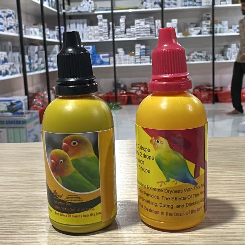 Star Farms Bird Care Essentials: Eye Care & Anti Pox Oral Medicine (50ml each)