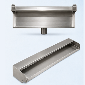 Premium 18-Inch Stainless Steel Short Neck Waterfall Cascade
