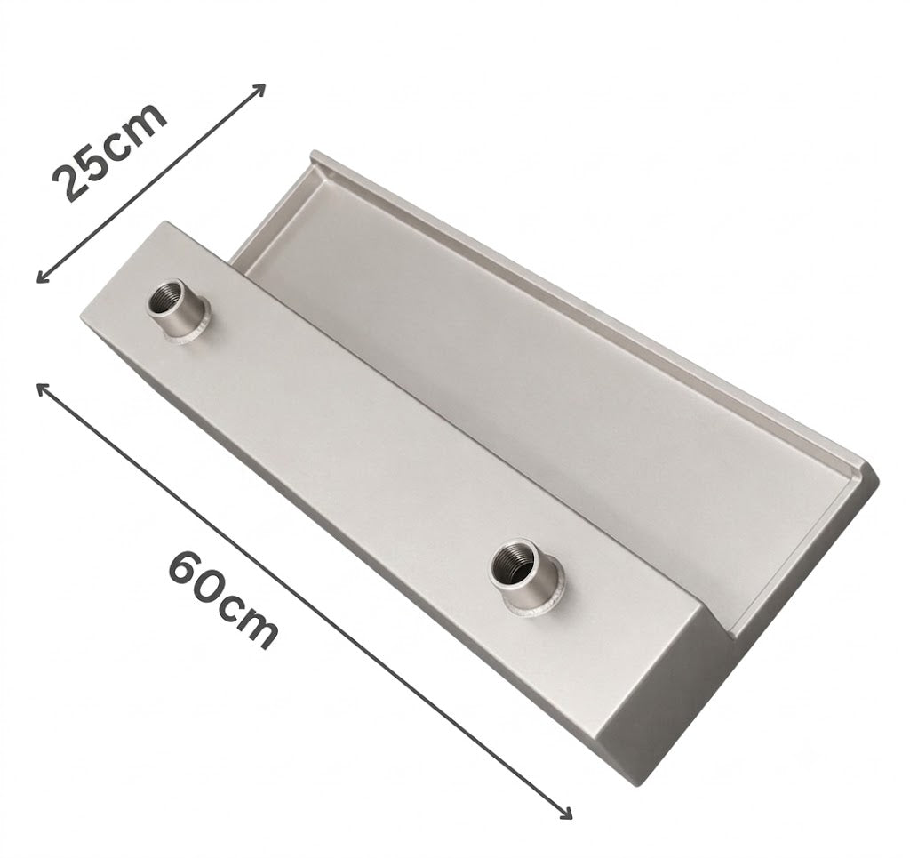 Premium 24-Inch Stainless Steel Long Neck Waterfall Cascade