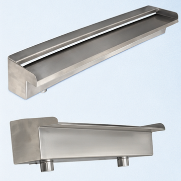 Premium 24-Inch Stainless Steel Short Neck Waterfall Cascade